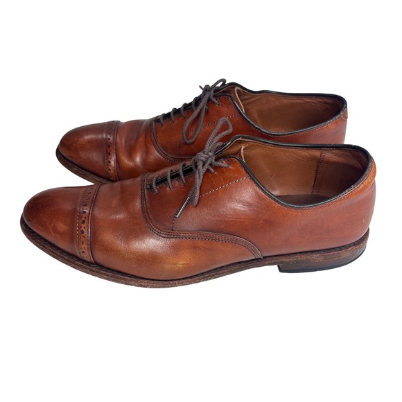 Allen Edmonds Fifth Avenue Dark Chili Brown Leather Cap Toe Oxford Shoes 11 D main image 10